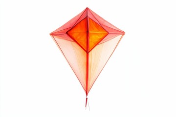 Red and orange diamond-shaped kite.
