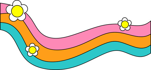 Retro Hippie Rainbow