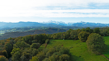 Obraz premium Panorama et montagne