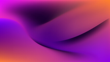 ABSTRACT BACKGROUND WITH GRADIENT MESH PURPLE ORANGE SMOOTH LIQUID COLOR DESIGN VECTOR TEMPLATE GOOD FOR MODERN WEBSITE, WALLPAPER, COVER DESIGN 