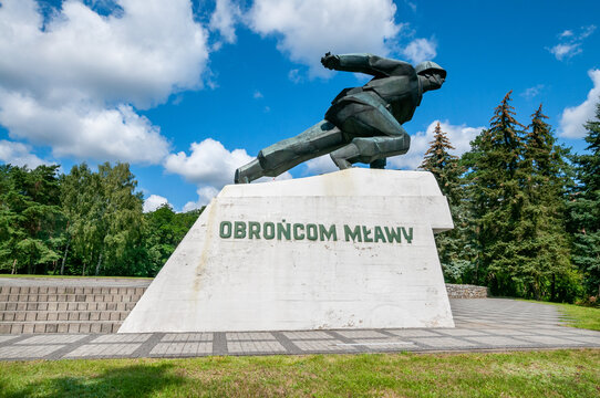 Monument to the Defenders of Mława in Uniszki, Uniszki Zawadzkie. Masovian Voivodeship, Poland