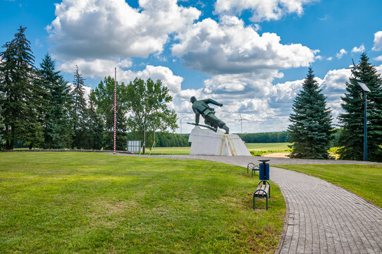 Monument to the Defenders of Mława in Uniszki, Uniszki Zawadzkie. Masovian Voivodeship, Poland