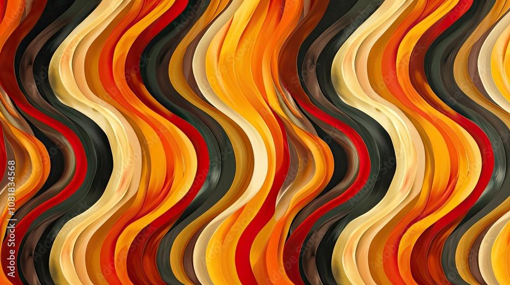 Poster Abstract background with flowing, wavy patterns