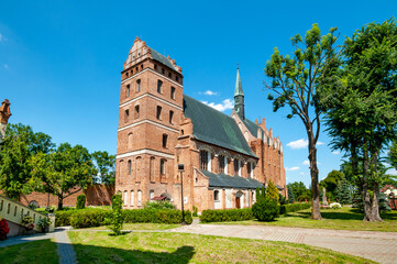 Fototapeta premium Church of Our Lady of Częstochowa and St. Stanislaus in Świecie. Kuyavian-Pomeranian Voivodeship, Poland 