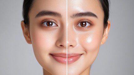 Soft Smile Half Body Shot Portrait