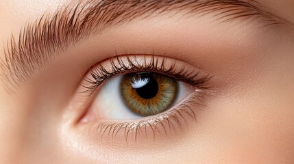 Fototapeta premium Detailed Close-Up of a Human Eye in High Resolution
