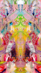 Fototapeta premium Abstract art background . Hand painting artwork on canvas 