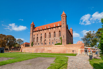 Fototapeta premium Gniew Castle, one of the most recognizable landmarks in Pomerania, Pomeranian Voivodeship, Poland