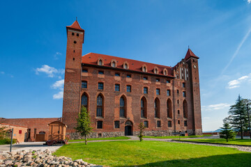 Fototapeta premium Gniew Castle, one of the most recognizable landmarks in Pomerania, Pomeranian Voivodeship, Poland