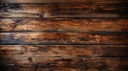 Naklejka premium Old Dark Brown Wooden Planks with Cracked Texture