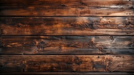 Old Dark Brown Wooden Planks with Cracked Texture