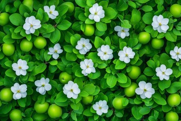  Blossoming orchard. Generative AI