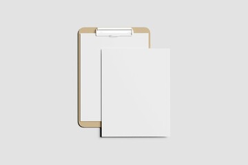 clipboard with paper