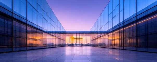 Obraz premium Timeless architecture adorned with subtle iridescence, blending elegance and modernity in perfect harmony.