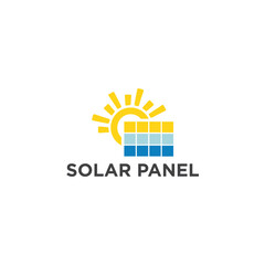 Solar Panel Logo Design Simple