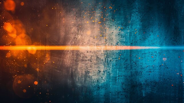 Orange blue grunge texture. Abstract background image evokes a feeling of contrast and duality, symbolizing opposing forces or a transformative journey.