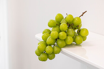 Shine Muscat Grape with on white background.