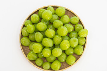 Shine Muscat Grape with on white background.