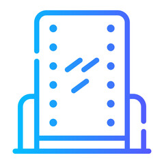 mirror Line Gradient Icon