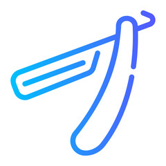 razor blade Line Gradient Icon