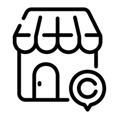 barbershop Line Icon