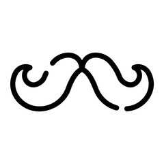 moustache Line Icon
