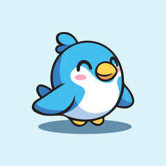 Cute bird Cartoon Vector Illustration