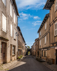 Medieval village of Sauveterre de Rouergue, in Aveyron, Occitanie, France