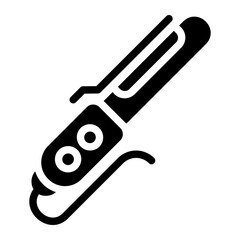 hair iron Solid icon