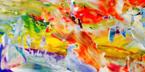 Fototapeta premium Abstract art background . Hand painting artwork on canvas 