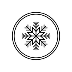 Obraz premium A black and white icon of a snow