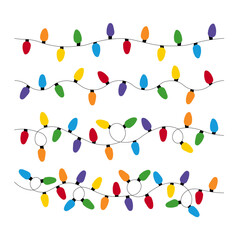colorful lights vector illustration