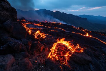 Fototapeta premium Strategic water drops help control the wildfire crisis, showcasing effective firefighting efforts in action.