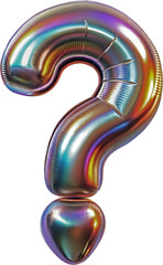 Question Mark Black Color Foil Holographic Clip Arts PNG
