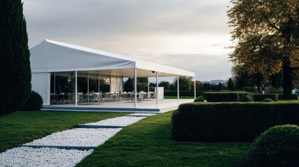 The Elegant White Event Tent