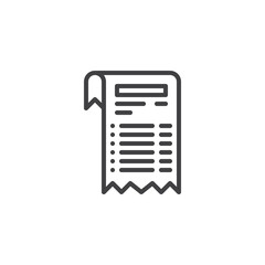 Payment Check line icon