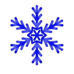 Snowflake icon. Symbol of snow. Winter design element vector illustration.