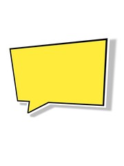 Yellow baloon chat for design