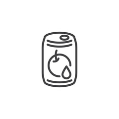 Soda Can line icon