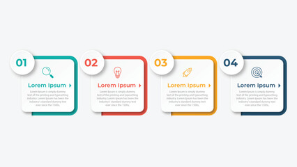 Vector Infographic design with icons and 4 options or steps. Infographics for business concept. Can be used for presentations banner, workflow layout, process diagram, flow chart, info graph
