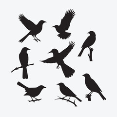 Creative Uses of Bird Silhouette Vectors in Digital Art