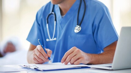 The Doctor Writing Notes