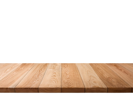 A smooth wooden surface with natural grain, perfect for food photography or serving dishes and drinks.