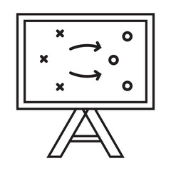 Strategy Board Flat Icon