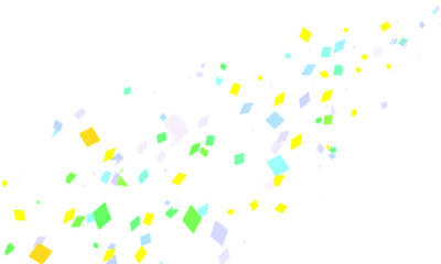 カラフルポップなペーパーシャワーの背景壁紙★グリーティングカード