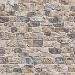 Fototapeta premium Granite Stone Wall Bricks Decorative Seamless Pattern Texture