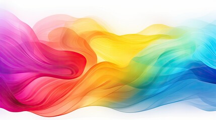 Obraz premium Abstract waves of vibrant colors pulsating and swirling