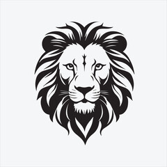 Best Lion Silhouette Vector Art on White Background