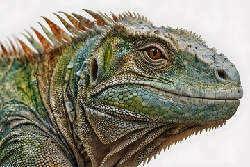 Obraz premium Close-up of an iguana's textured skin