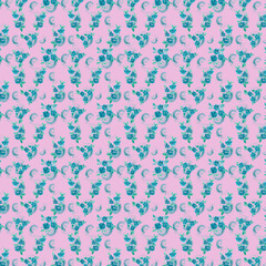 Floral Pattern collection ,patterns of blue watercolor flowers, Watercolor , Scrapbook Paper, Fabric pattern, Beautiful Backgrounds, blue Flowers Pattern 
